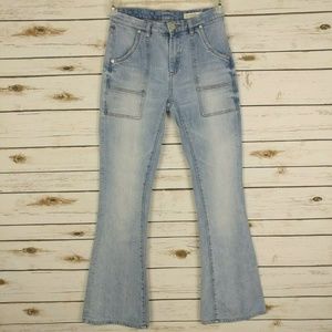 Blank NYC Cosmic High Flare Jean Light Wash Denim